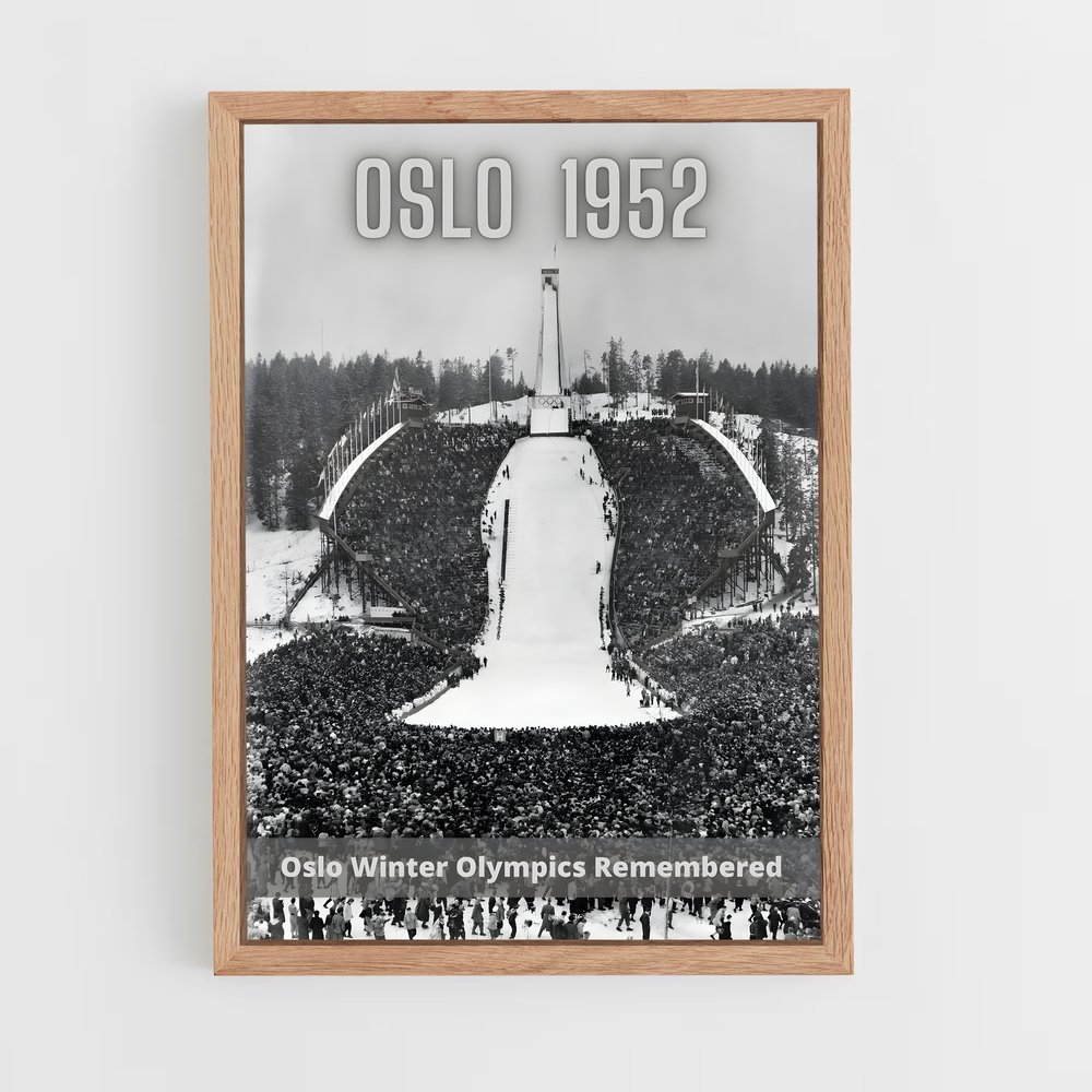 Poster Ski Slopes et Rassemblements – affiche Jeux Olympiques (vue 4)